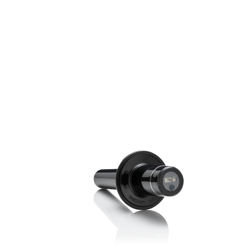 Kurzer bianco di puro Stampfer T42S mit digitaler Anzeige zur Temperaturkontrolle im Mixbehälter.