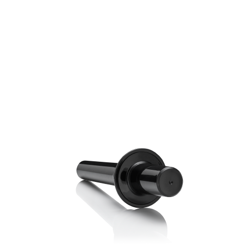 Mittellanger schwarzer Stampfer TM für die effiziente Verarbeitung fester Zutaten im Hochleistungsmixer.